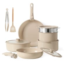 Product image of Carote 14-Piece Nonstick Cookware Set with Detachable Handle