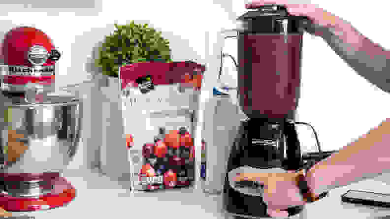 A Black & Decker blender against a white background.