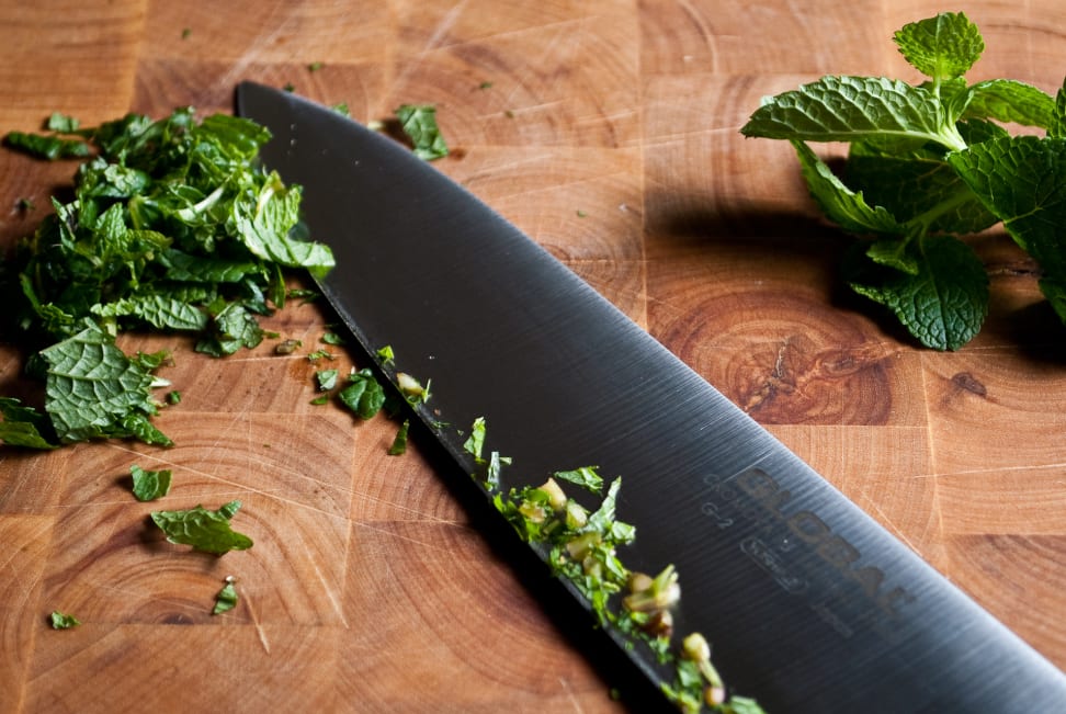 A typical chef's knife