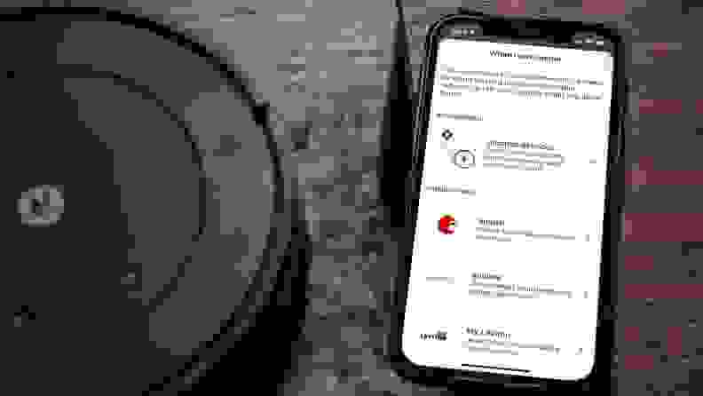The iRobot Home App displaying automation choices.
