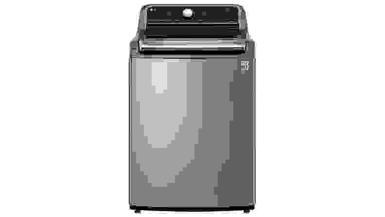 The LG WT7305CV top-load washing machine on a white background.