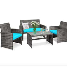 Product image of Costway Four-Piece Patio Rattan Furniture Set