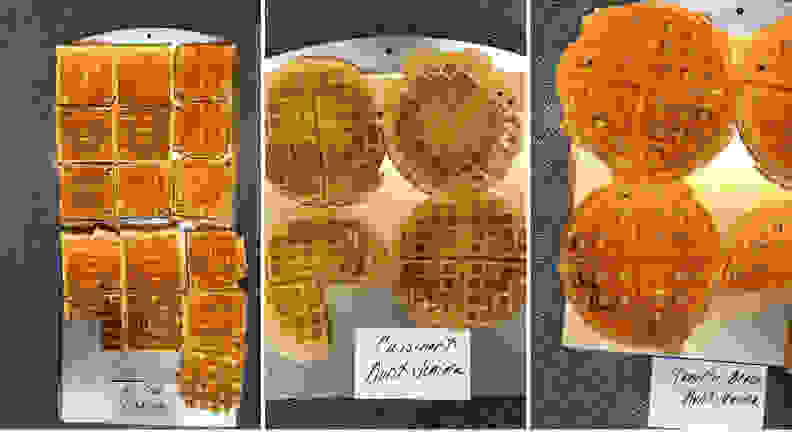 Testing waffle irons meant making a lot of waffles