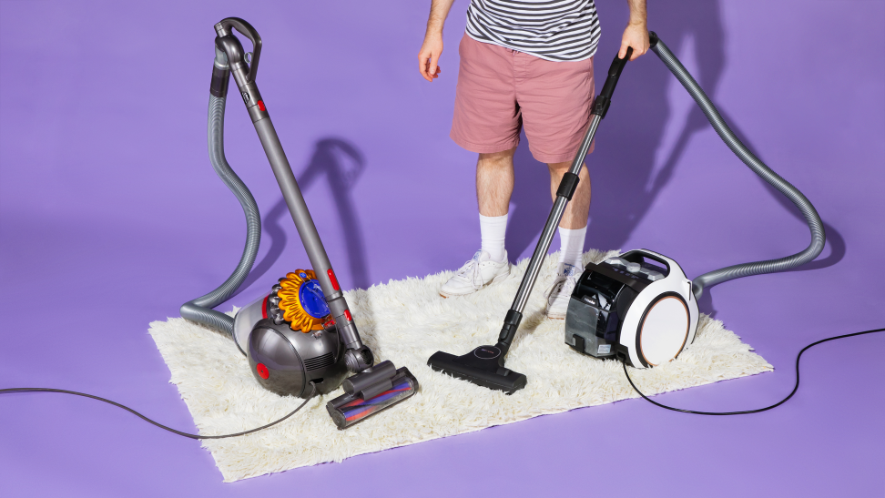 The Dyson Big Ball Multifloor and Miele Boost CX1 on carpet