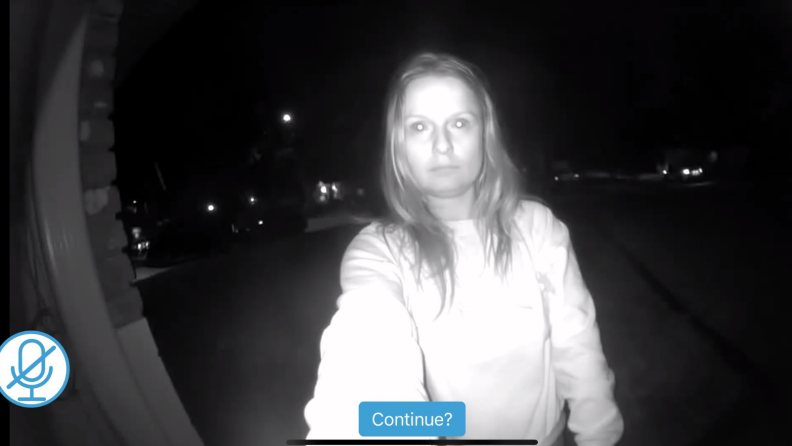 Night vision on the Blink Video Doorbell