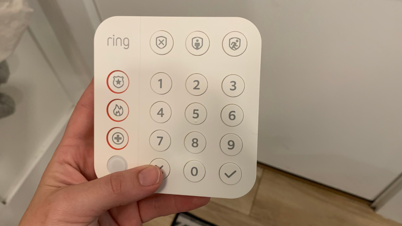 The Ring Alarm System keypad.